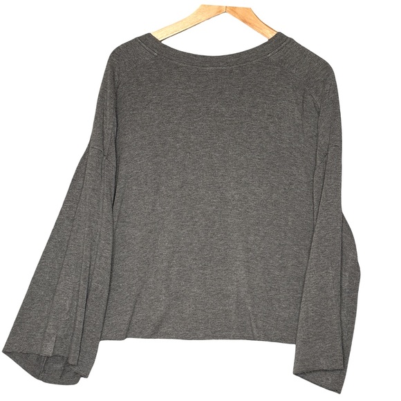 Sen Oversized Dark Gray Modal Blend Top - Picture 2 of 4